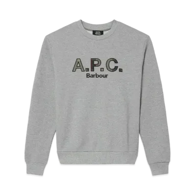 Barbour x A.P.C. Classic Logo Sweatshirt "Gray"