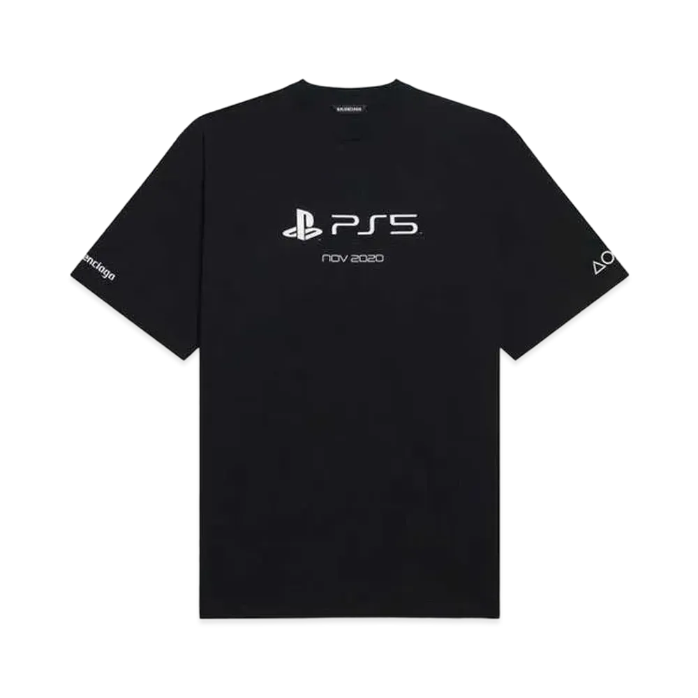 BALENCIAGA x PlayStation Boxy T-shirt "Black"