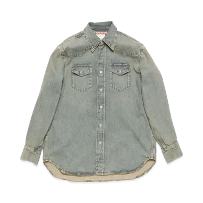 Acne Studios Denim Shirt - Relaxed Fit "Blue/Beige"