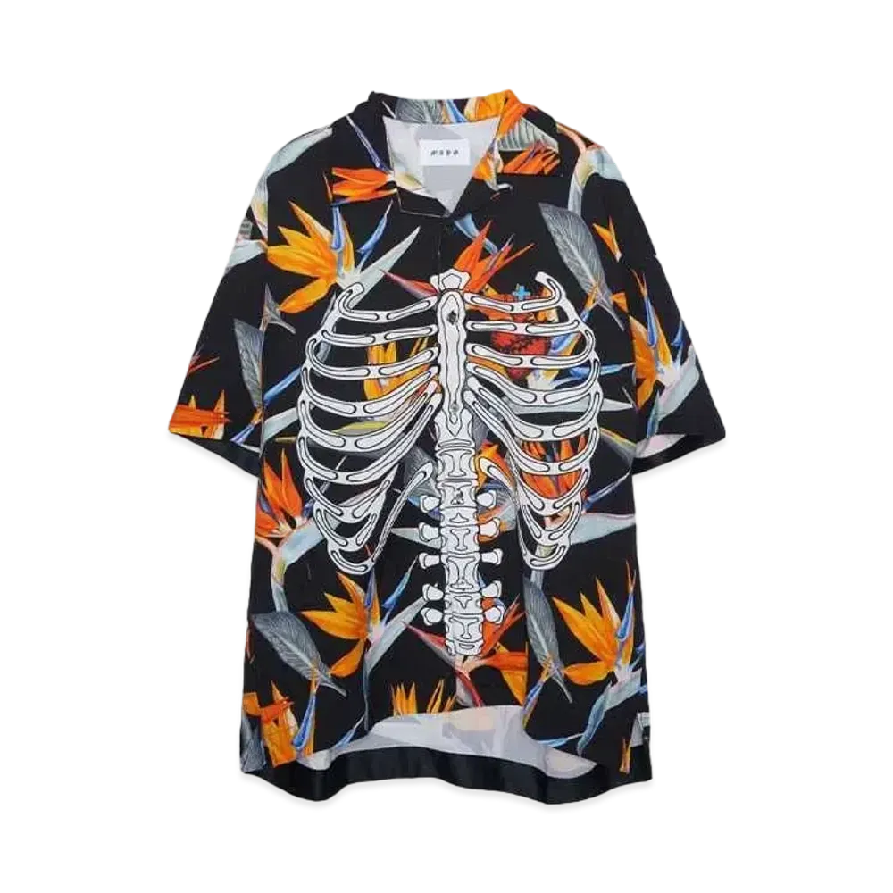 MAYO Bird of paradise bone shirts "BLACK"
