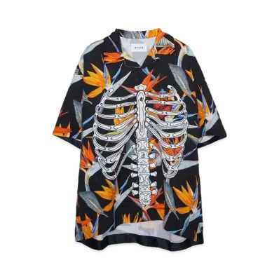 MAYO Bird of paradise bone shirts "BLACK"
