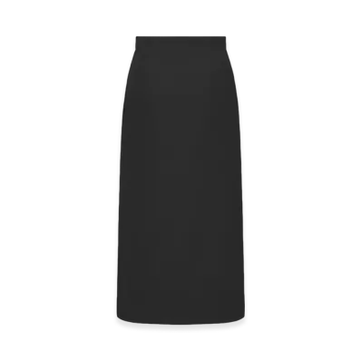 Dior Women's Mid-Length Straight-Cut Skirt Wool Silk "Black"
