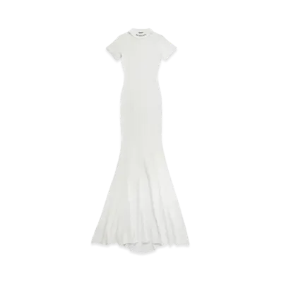 BALENCIAGA Women's T-shirt Maxi Dress "White"