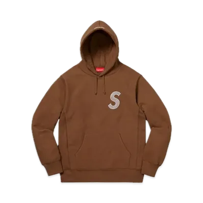 Supreme S Logo Hooded Sweatshirt "Brown" (18FW)