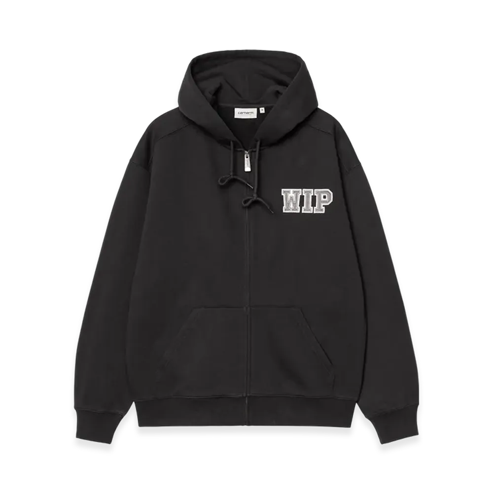 Carhartt WIP Hooded Mini Wip Sweat Jacket "Black(Stone Washed)"