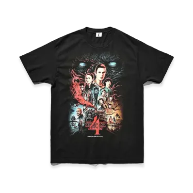 weber x Stranger Things T Shirt with Special Box (Season 4) "Black"