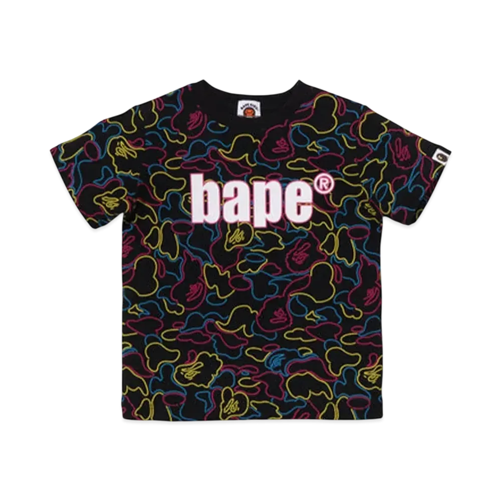 A BATHING APE Neon Camo Bape Tee "Multi"