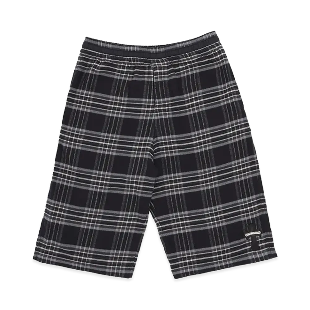 Chrome Hearts After School Flannel Shorts "Grey/Black"