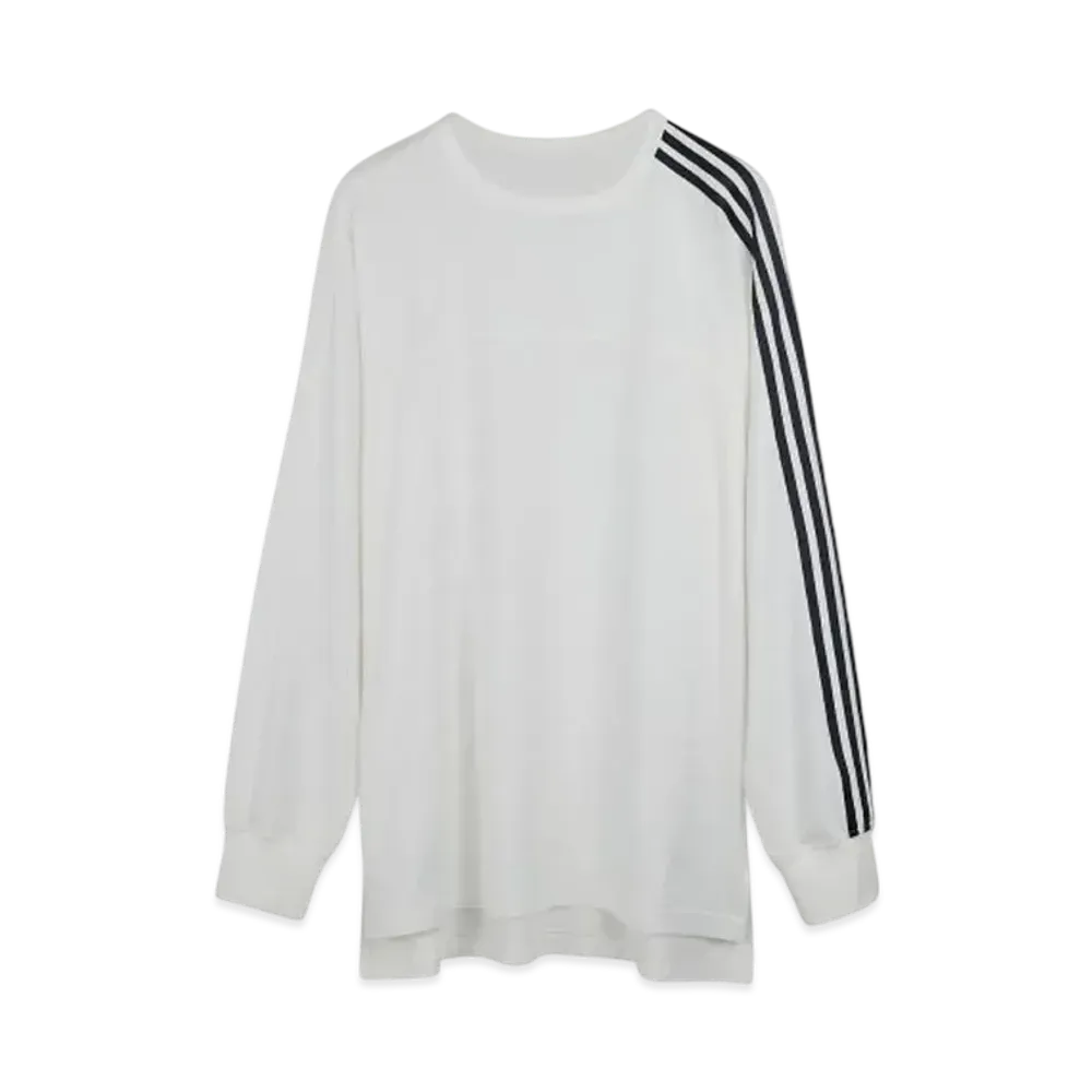 Y-3 M 3 Stripes Long Sleeve T-Shirt "Core White"