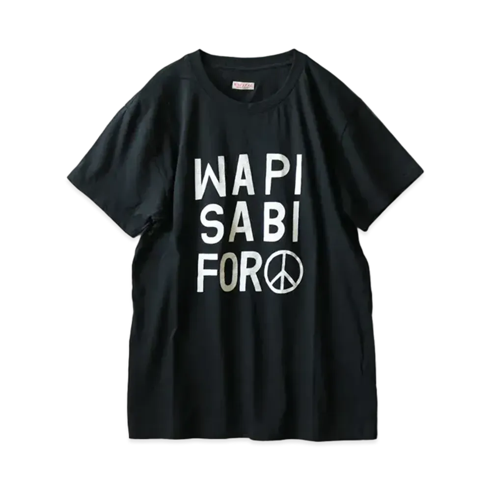 KAPITAL ECO TENGU CREW T (WAPASIBI FOR PEACE PT) "Black"