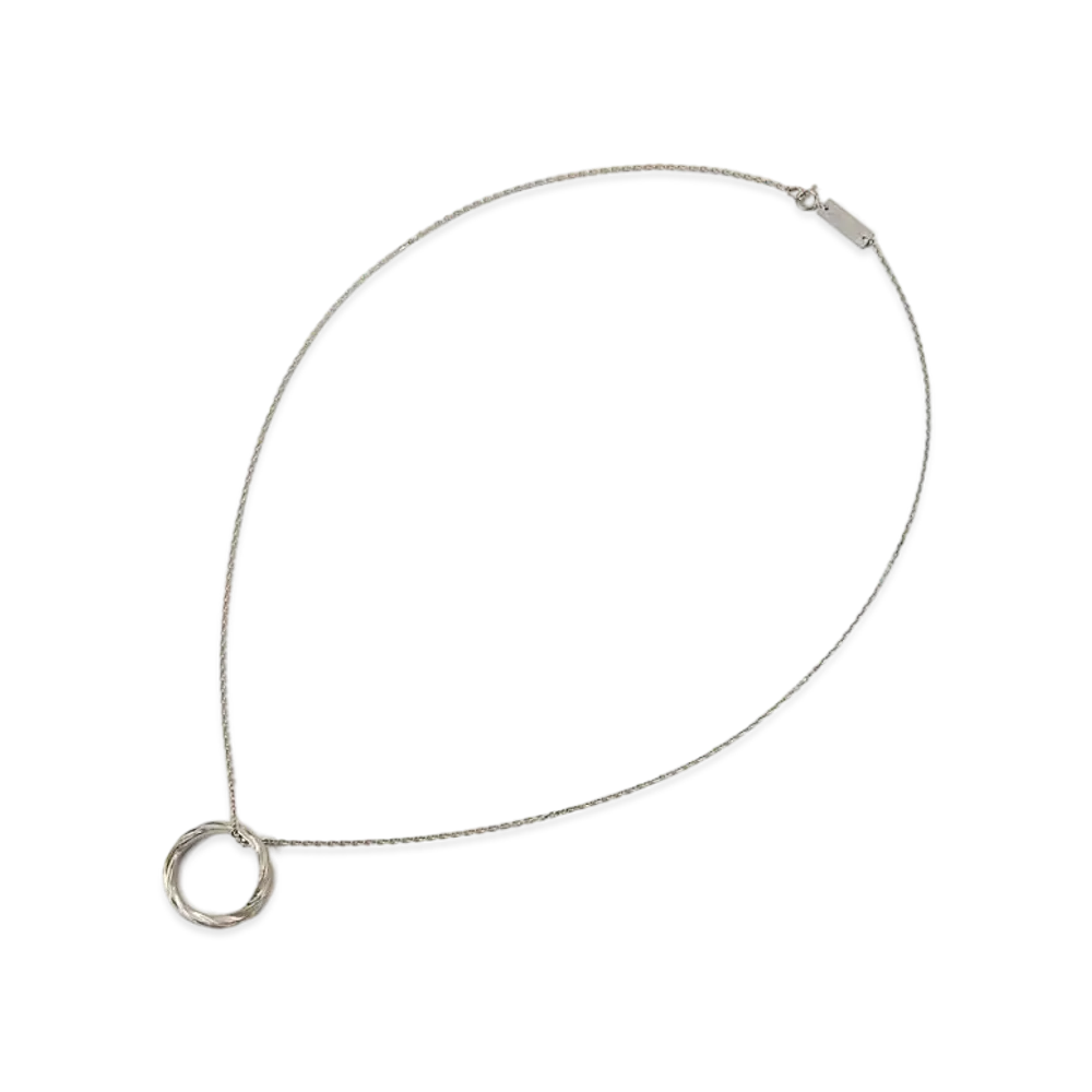 Maison Margiela Timeless Ring Necklace "Palladium"