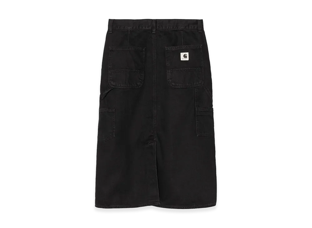 Carhartt WIP Women's Single Knee Skirt "Black(Stone Washed)"