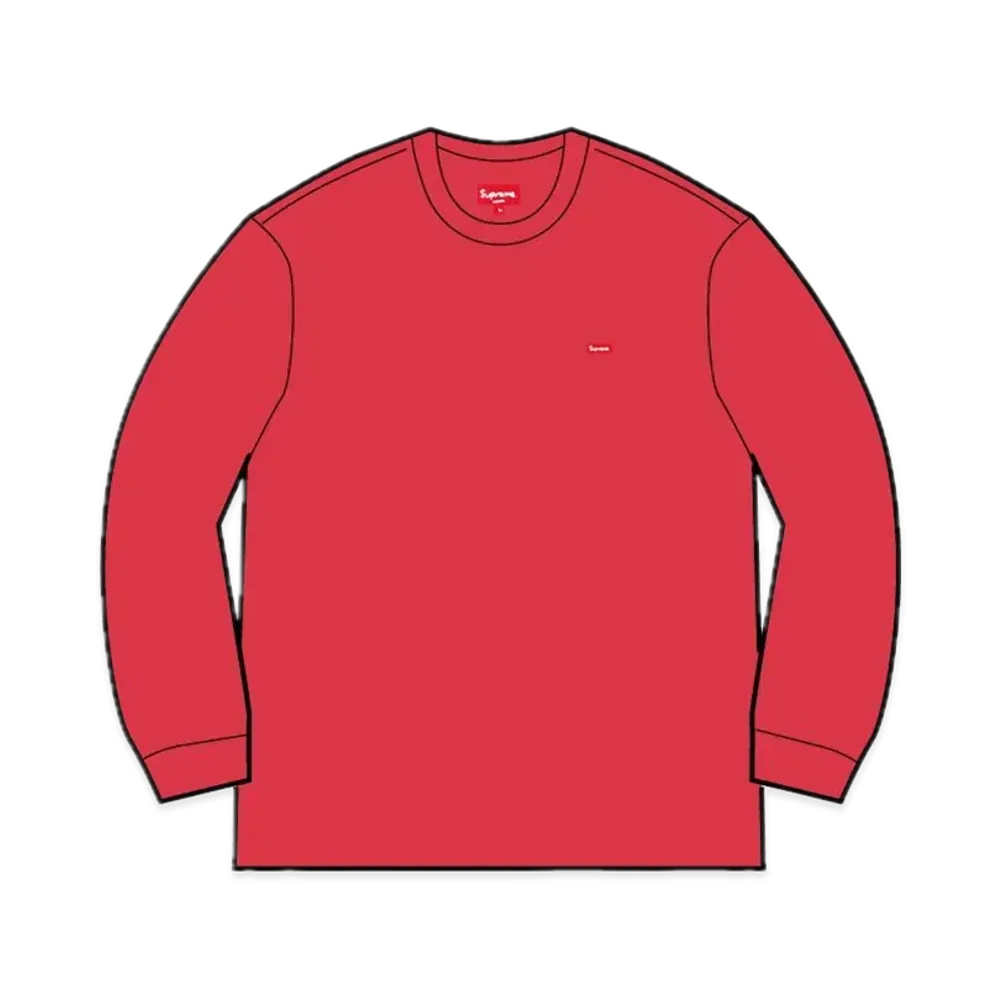 シュプリーム スモールボックス エルエス Tシャツ "ウォッシュド レッド"(24SS)