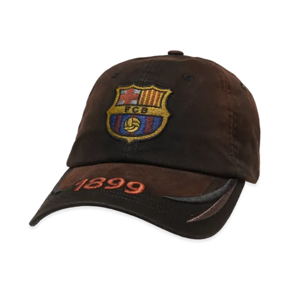 Travis Scott Cactus Jack x FC Barcelona 1899 Distressed Hat "Brown"