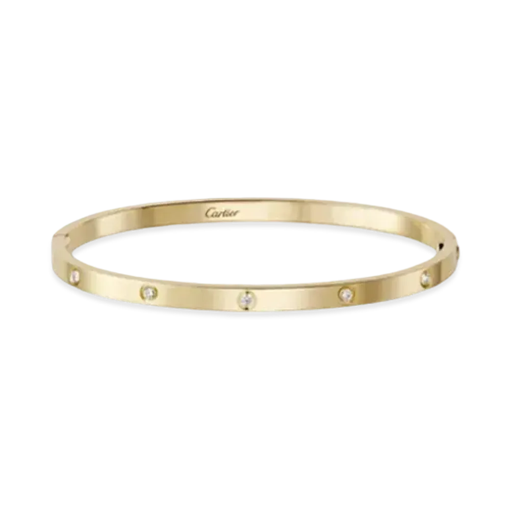Cartier Love Bracelet, Small Model, 10 Diamonds