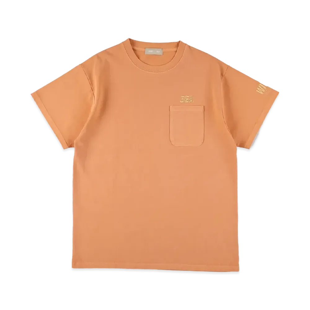 WIND AND SEA Pigment Pocket Tee "Orange"