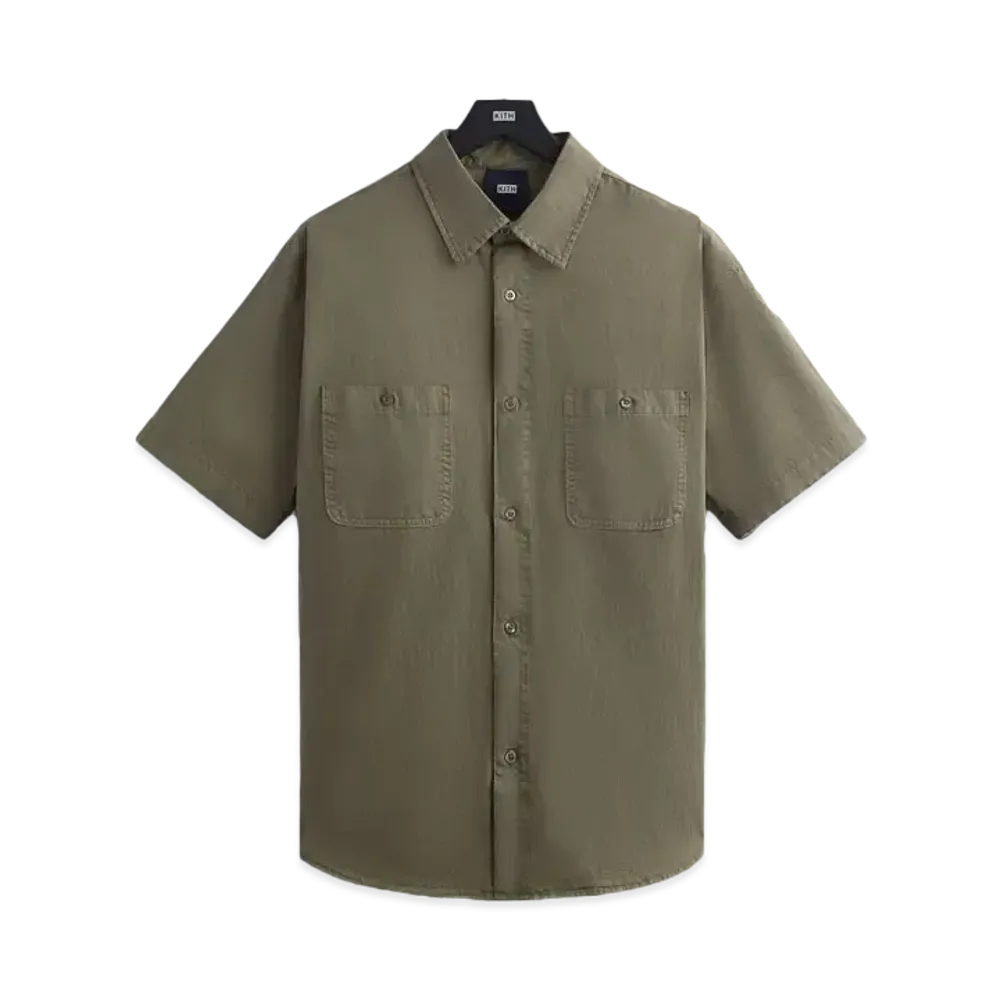 Kith Washed Cotton Apollo Shirt "Dock"