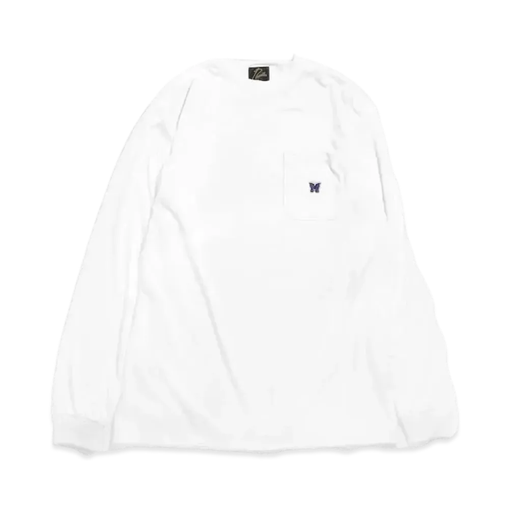 Needles L/S CREW NECK TEE - POLY JERSEY "White"