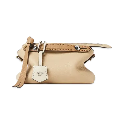 FENDI Women's By The Way Soft Selleria Mini Handbag "Beige"