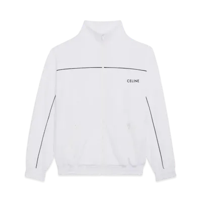 CELINE Reversible Loose Celine Sweatshirt In Jersey "White"