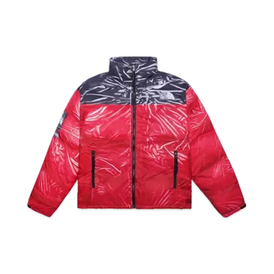 Supreme x The North Face Trompe Loeil Printed Nuptse Jacket "Red"