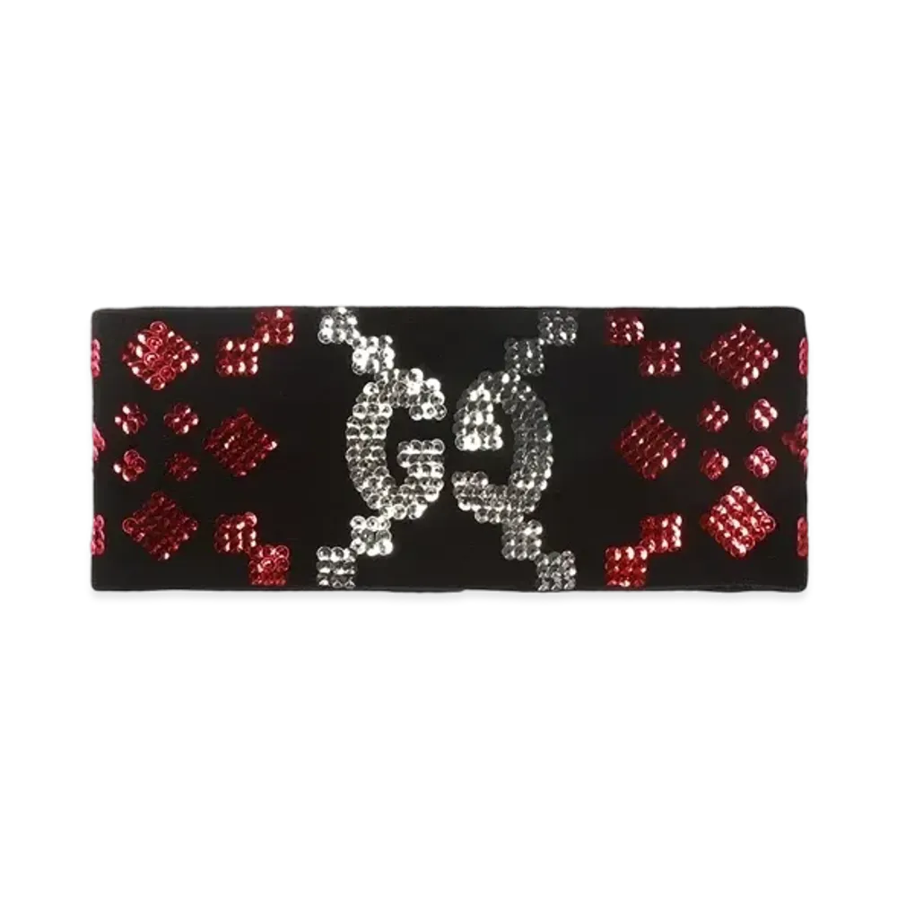 GUCCI GG Sequined Wool Headband