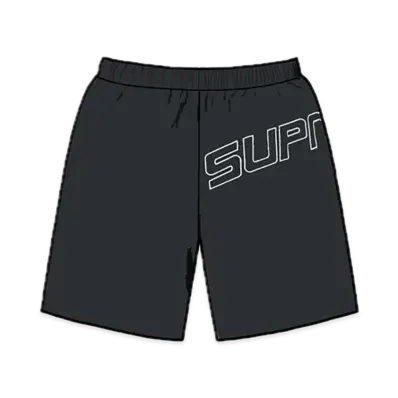 Supreme Curve Nylon Short "Black"