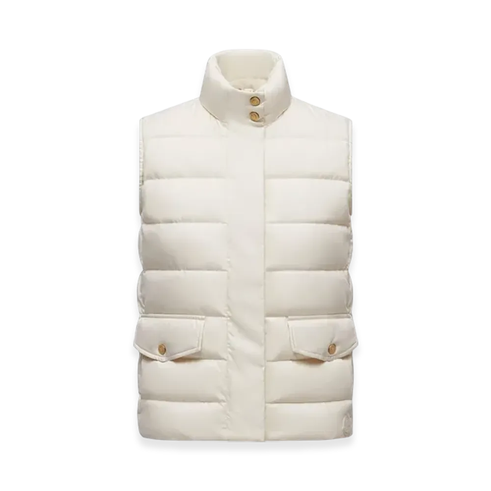 MONCLER Besset Down Gilet "White"