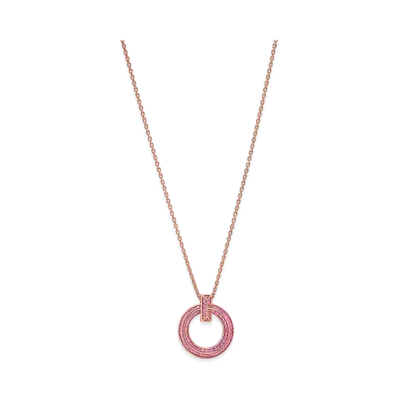 Tiffany & Co. Tiffany T T1 Mini Circle Pendant "Rose Gold/Pink Sapphire"