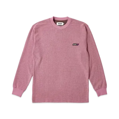 PALACE Grid Thermal Longsleeve "Brown/Mauve"