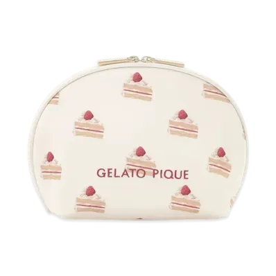 GELATO PIQUE Cake All Pattern Pouch "Off White"