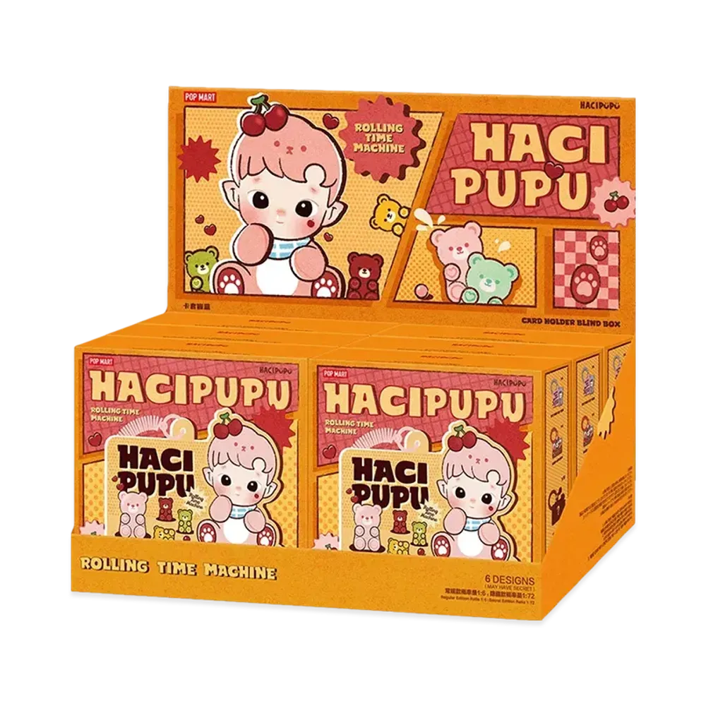 POP MART HACIPUPU-Rolling Time Machine Series-Card Holder Blind Box [Assortment Box]