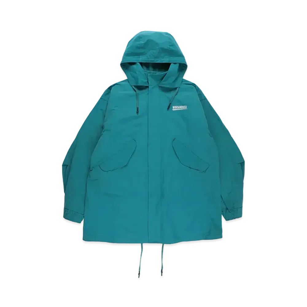 WIND AND SEA Fishnet Recycled Nylon Mountain Parka "Sea Foam"
