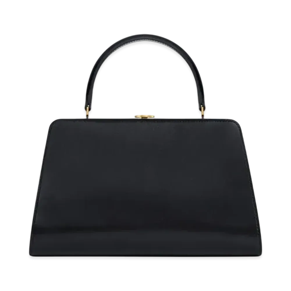 CELINE Medium Celine Antoinette in Natural Satinated Calfskin "Black"