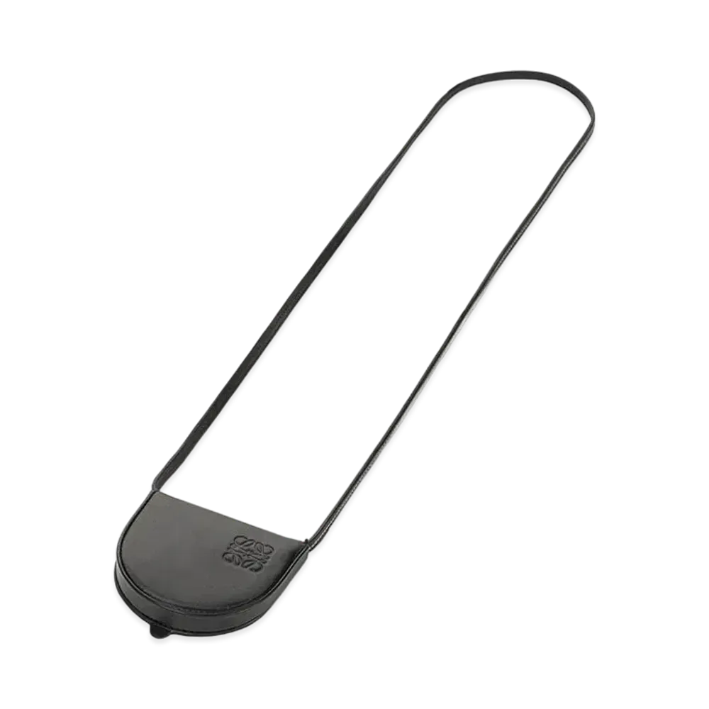 LOEWE Mini Heel Pouch In Soft Calfskin "Black"
