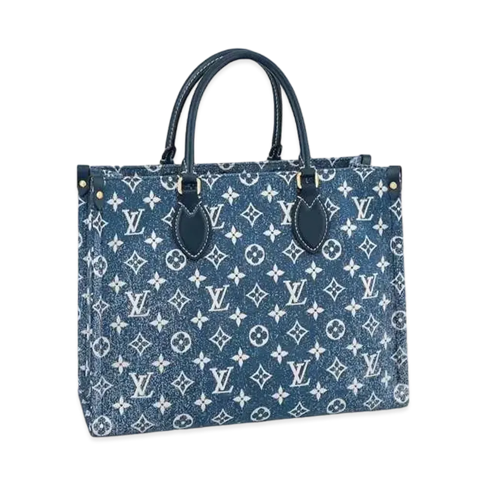 Louis Vuitton Onthego MM Monogram Jacquard Denim