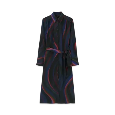 Paul Smith Womens New Swirl Dress "Navy"