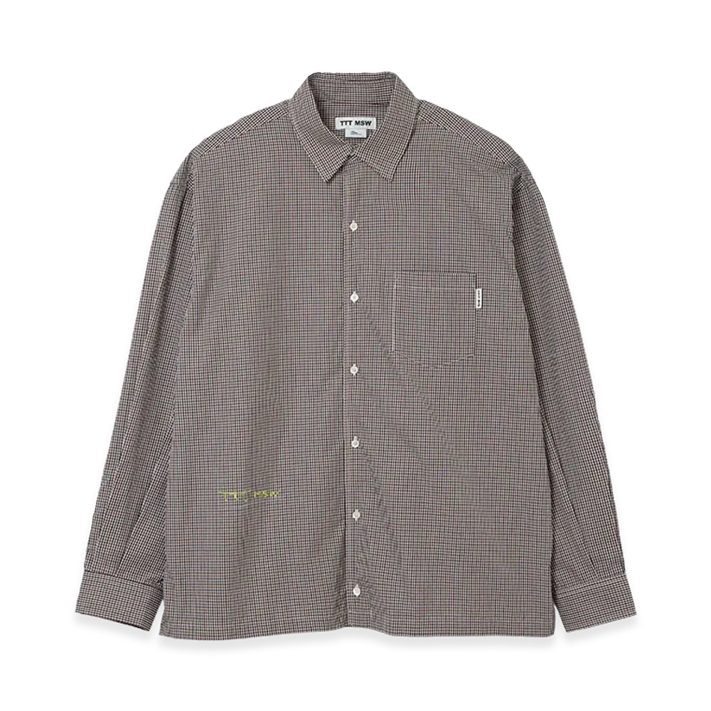 TTTMSW Regular Collar Shirt "Brown Gingham"