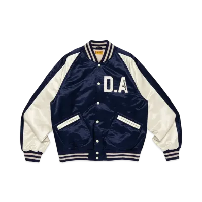 HUMAN MADE Satin Stadium Jacket "Navy"