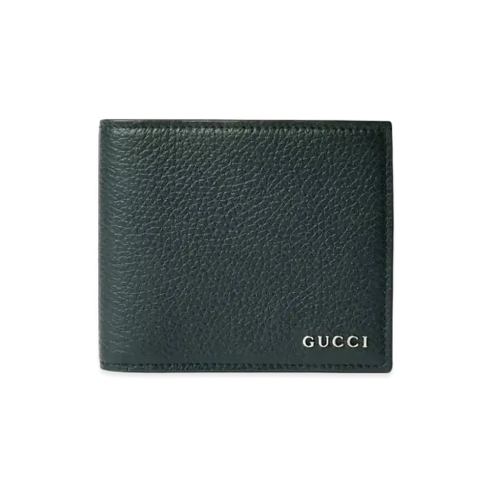 GUCCI Bi-Fold Wallet with Gucci Logo "Dark Green"