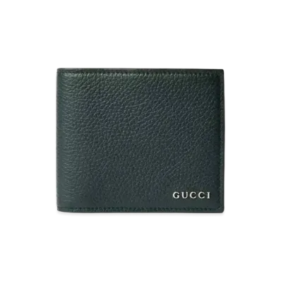 GUCCI Bi-Fold Wallet with Gucci Logo "Dark Green"