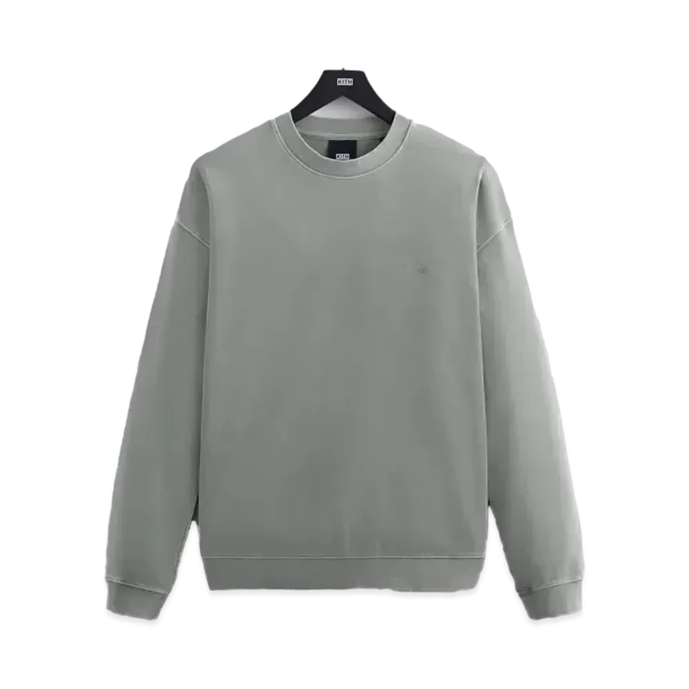 Kith Crystal Wash Interlock Vintage Crewneck "Haze"