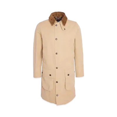 Barbour Border Peach Skin Mid-Length Coat "LBGE"