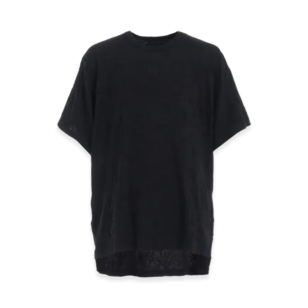 S'YTE Catch-Washer Finish Jersey Round Neck T-Shirt "Black"