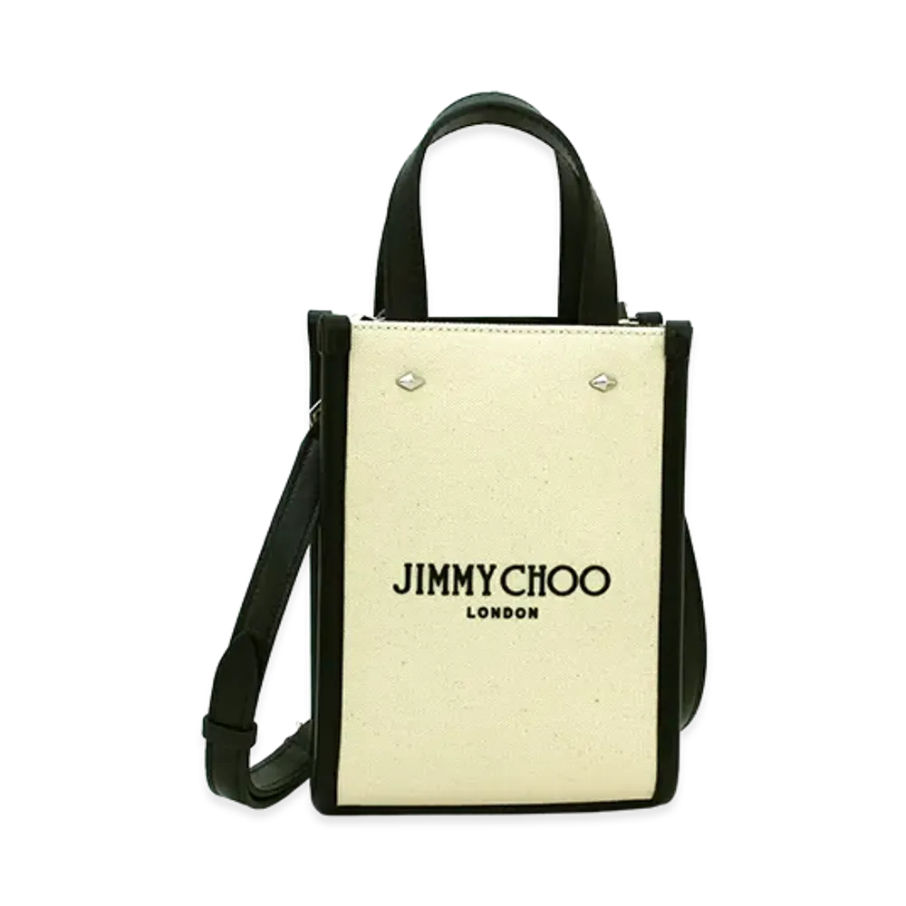 Jimmy Choo Women's Tote Bag "Natural/Black"