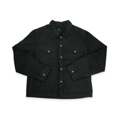 Chrome Hearts WHIPLASH Waxed Cotton Jacket "Black"