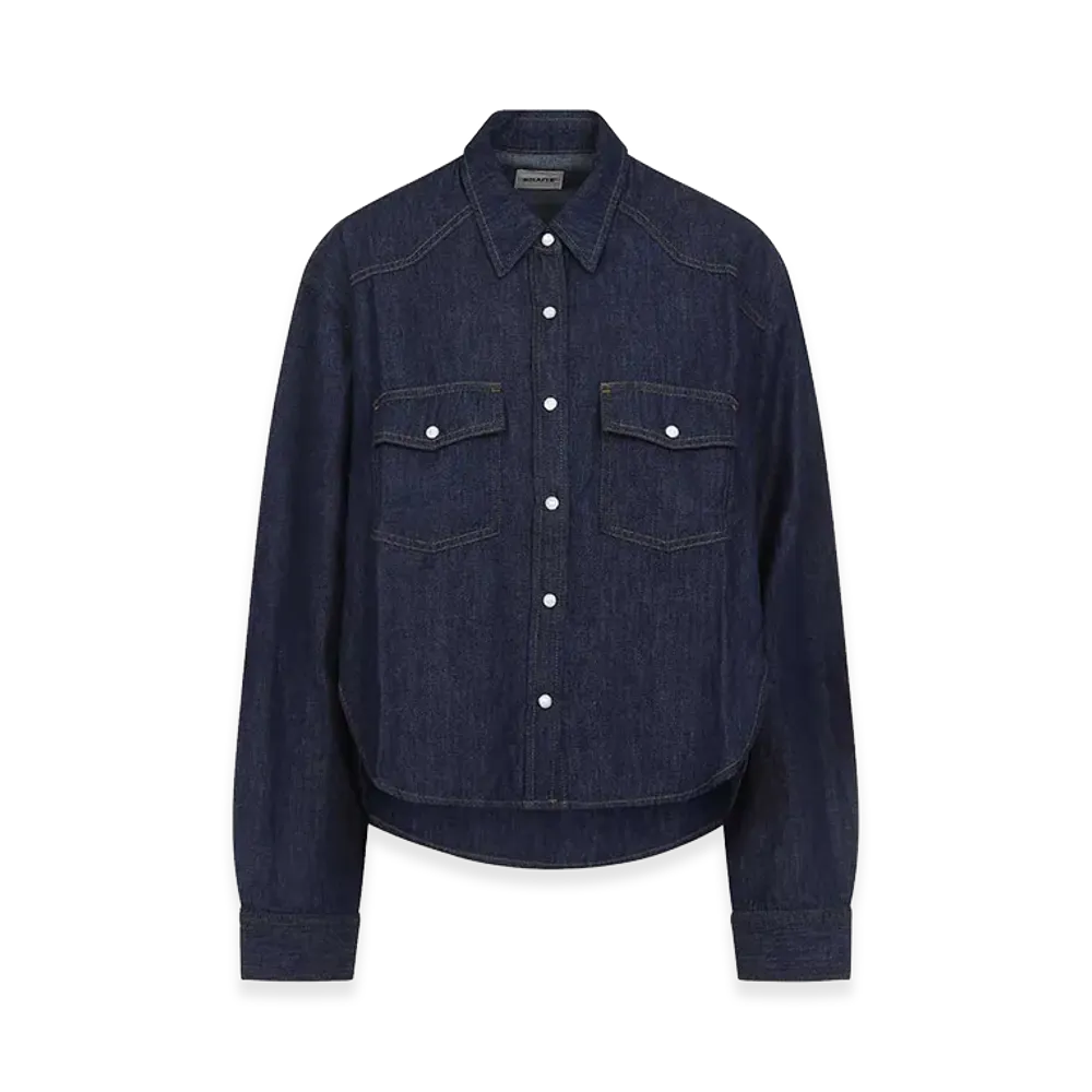 KHAITE Women's Denim Grenon Shirt "Blue"