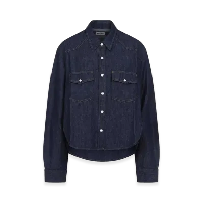 KHAITE Women's Denim Grenon Shirt "Blue"