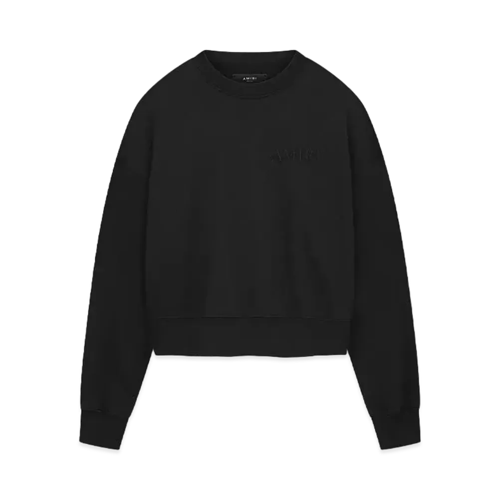 AMIRI Women's Embroidered Crew "Black"