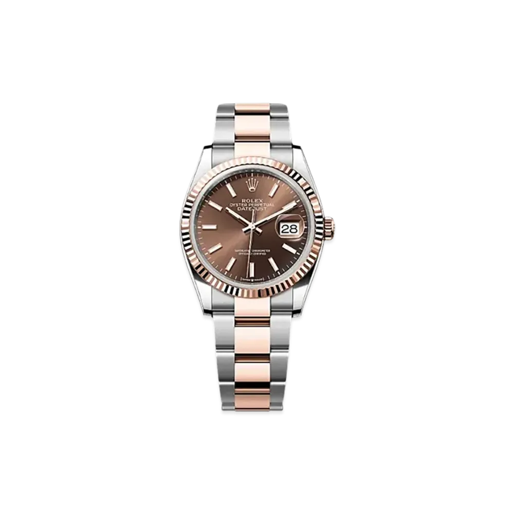 ROLEX Datejust 36 Oystersteel & Everose Gold "Brown"